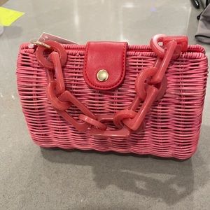 BTB Los Angeles Page Wicker Clutch